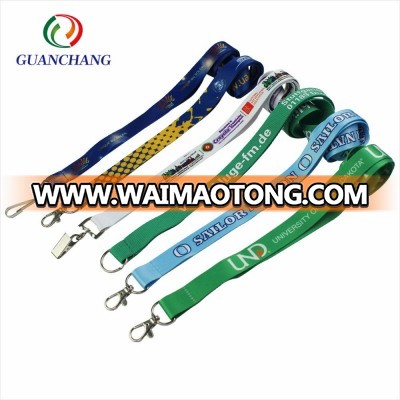 2018 Factory Price Personalized Custom Printing Logo Polyester Neck Lanyards Neck Strap No Minimum Order