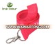 Polyester custom high quality red craft lanyard with white logo